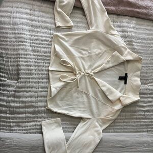 Cream Long Sleeve Cardigan